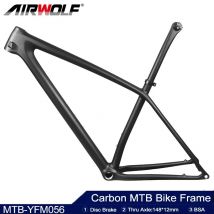 Airwolf T1000 Carbon Fahrradrahmen BSA Carbon MTB Rahmen 29 Mountainbike Rahmen 148 * 12mm Steckachse Scheibenbremse Fahrrad
