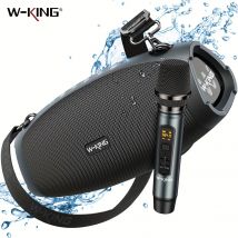 W-KING (120 W PEAK) 70 W Przenośne głośne głośniki Bluetooth z mikrofonem bezprzewodowym,