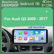 QLED 2400*900P para Audi Q5 2009 - 2017 Android 15 Radio inalámbrica CarPlay para coche navegación GPS Multimedia WIFI DSP estéreo BT SWC