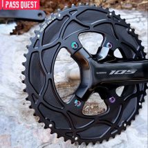 2025 Lila für Shimano ULTEGRA R8100 12-Gang Dura-ace R9200 R7100 CRANK 46-33T 54-40T Doppelkettenblätter 110bcd