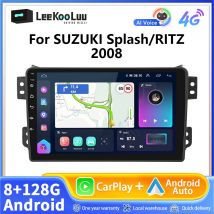 LeeKooLuu 8G + 128G CarPlay Android Auto Radio per SUZUKI Splash /RITZ 2008 Car Multimedia Video