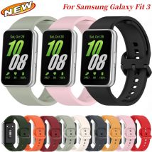 Sportowy pasek silikonowy do Samsung Galaxy Fit 3 Oficjalna opaska na nadgarstek do wymiany bransoletki do akcesoriów Samsung Galaxy Fit 3