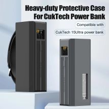 Silicone Case for CUKTECH No.15 Ultra Power Bank TF Sim Card Pin Needle Storage Case USB C Cable Organizer with handle design