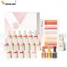 1 Juego VENALISA VIP conjunto completo 10ml HEMA TPO libre esmalte de uñas en Gel vegano pantalla de Color barniz de Gel maleta de marca Maincure