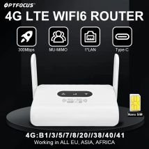 Router OPTFOCUS 4G WIFI6 LTE Modem WIFI 300Mbps Router scheda SIM 1 porta LAN RJ45 Hotspot wireless Sim Router CPE con 2 antenne