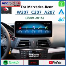 W207 A207 C207 Android 14 Qualcomm Per Mercedes Benz Classe E300 E260 E220 Autoradio Navigazione GPS CarPlay Lettore Multimediale