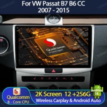 Android 15 Autoradio Für Volkswagen VW Passat B6 B7 CC 2007-2015 Qualcomm Multimedia Viedo Player Carplay Auto Head Unit WIFI