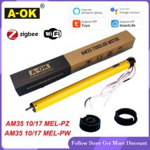 A-OK Original AM35 10/17 electrónica RF y Tuya Zigbee/Wifi Motor Tubular persianas inteligentes para persiana enrollable de tubo de 40mm/45mm/47mm/50mm