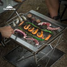 Camping moon verdickt 304 Edelstahl Wellen grill Mesh, Feuer brennen Tisch Zubehör, Grill Grill Mesh