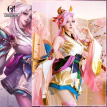 ROLECOS Gioco LOL Prestige Spirit Blossom Lux Costume Cosplay Gioco LOL Lux Vestito Cosplay Halloween Vestito da donna Nuova pelle