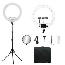 Lampada ad anello a LED professionale da 22 pollici con treppiede 100W Yidoblo FS640II Luci ad anello per trucco Tattoo Video Photo Studio Stream CRI95
