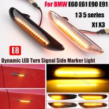 Lampeggiante sequenziale LED Indicatori di direzione Luce di posizione laterale per BMW E60 E61 E90 E91 E87 E81 E83 E84 E88 E92 E93 E82 E46 1 3 5 serie