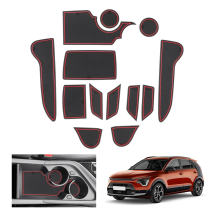 RUIYA per Kia Niro SG2 Hybrid e-Niro EV PHEV 2023 2024 Trasmissione automatica Auto Porta Scanalatura Tappetino Antiscivolo Slot Pad Auto Kia Niro SG2 Accessoritino antiscivolo per Slot Auto Kia Niro