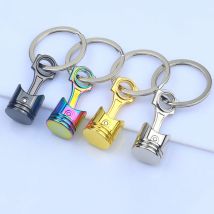 Auto Motor Kolben Stil Schlüsselbund Schlüssel Ring Kreative Auto Modifikation Kolben Modell Metall Schlüsselring Keyfob Personalisierte Männer Geschenke