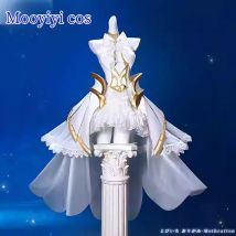 Spiel Date a Live 2025 Neu Mooyiyi cos Tobiichi Origami Cosplay Kostüm Halloween Weihnachten Rollenspiel S-XL weißes Kleid