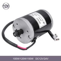 MY6812 150 W 120 W 100 W DC 12 V/24 V Hochgeschwindigkeitsmotor, kleiner Gleichstrom-Bürstenmotor, Bürstenmotor mit Riemenscheibe für Elektromotor