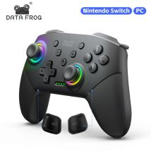 DATA FROG Wireless Switch Pro Controller per Switch/Switch Joystick programmabile OLED per PC