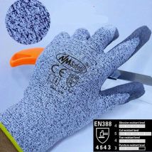 NMShield 1/2/5/10/12 Paar Anti-Messer-Sicherheitsschutzhandschuhe mit HPPE-Futter, schnittfeste Sicherheitsarbeitshandschuhe