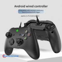 Controller cablato per PC PS3 Android TV-BOX con Trigger Hall Dual Vibration Back 4 tasti programmabili Turbo
