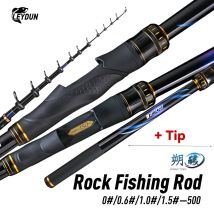 LEYDUN ISO Angelruten 500 Boje Angelplattform 0 06 1 1,5 Teleskop Surfcasting Spinning Rock Fishing für Küste Meeresangeln