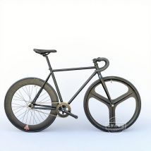 Fixed Gear Bike Reverse Cycling Bicycle With 17T Cog Fits Freewheel Carbon Steel Frame Front 3-spokes Rear 70mm Rim Customizable