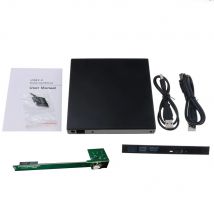 Przenośny 12.7mm SATA napęd optyczny rdzeń USB 2.0 SATA dysk zewnętrzny DVD DVD-Rom SATA Case Drive Box do laptopa Notebook