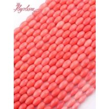 4x8/3x6mm Natural Oval Pink Coral Stone Beads For DIY Necklace Bracelets Earring Jewelry Making Strand 15 Inches Loose Beads