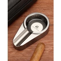 Galiner Ashtray Silver Small Size Solid Metal Titanium Alloy Cigarette Ashtray Ash Tray Cigar Holder Luxury