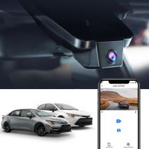 Cámara de salpicadero Fitcamx 4K para Toyota Corolla 2017-2024 (11a/12a generación Sedan/Hatch/Altis) y Suzuki Swace, integración DVR UHD sin costuras