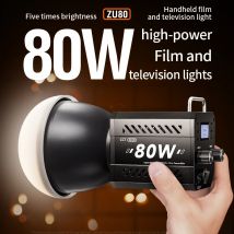 ZU80/ZU60 Photo Studio Light COB Bi-Color 2500-8500K CRI≥95 TLCI≥97 z dyfuzorem LED Video Lights Fill Lighting