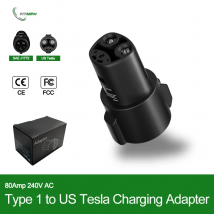 Adattatore CA FITMPH Type1 a US Tesla 80Amp 240V, compatibile con il modello 3,Y,X,S, un must per i viaggi di auto all'aperto