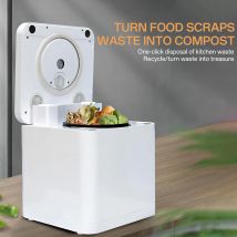 Compositore elettrico per cucina Contenitore per compost intelligente per interni con display LED intelligente Sterilizzazione doppia ad alta temperatura e UV