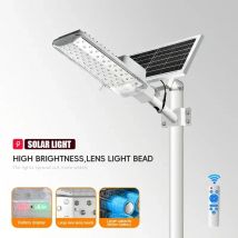 Luci solari per esterni Lampione stradale solare impermeabile per esterni Lampada da parete solare per garage con telecomando per casa