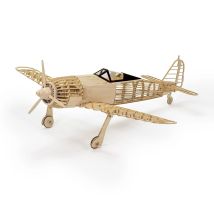 FW-190A Wooden Model Kit 1:23 Scale, WWII German Fighter Laser Cut Assembly - Static Display DIY for Adults & Collectors