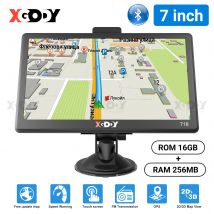 XGODY 718BT 718F Navigazione GPS per auto da 7 pollici per camion per auto 256M 16GB Schermo capacitivo Navigatore Mappa di aggiornamento gratuita con parasole