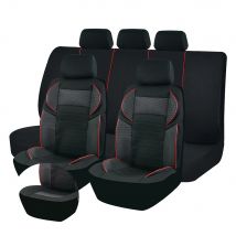 AUTOKING Universal Sport Seat Car Covers 5D Design Breathable Mesh BK Cloth Car Seat Covers Cushion Fit For Most Car SUV Van