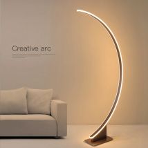 Minimalistische LED-Stehlampe mit gebogener Linie für Wohnzimmer, Sofa, Schlafzimmer, Eck-Stehlampe, Hotel, vertikale Nachttischlampe, Stehlampe