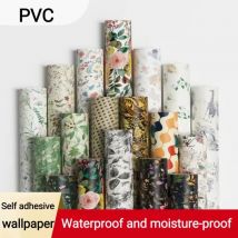 Soggiorno camera da letto decorazione della parete spessa impermeabile autoadesivo carta da parati in PVC casa Muebles mobili armadio porta adesivi