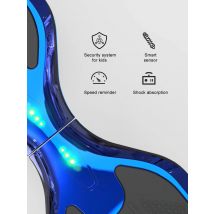 Hoverboard with Seat EVERCROSS PLUS XP9 - 6.5", Bluetooth, LED Lights, 4Ah Battery, Max Speed 15 km/h, Hoverkart for Kids