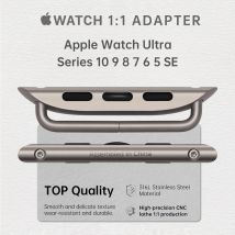 Original 1:1 Apple Watch Series 10 Ultra-Adapter für Apple Watch-Armband 49 mm 46 mm 42 mm Edelstahl-Anschluss