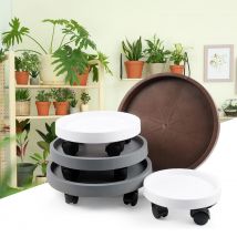 Vassoio per fioriera mobile rotondo con ruote, utensile multiuso per piante in vaso in movimento, per grandi piante in vaso, vassoio per vasi da fiori da giardinaggio