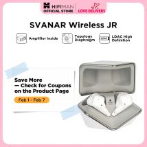 HIFIMAN SVANAR Wireless Jr. Auricolari Hi-Fi intrauricolari Bluetooth con cancellazione del rumore con amplificatore interno, driver a membrana topologica