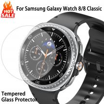 Protezione in vetro temperato per Samsung Galaxy Watch 8 44mm 40mm Protezione schermo HD Galaxy Watch 8 Classic 46mm Accessori