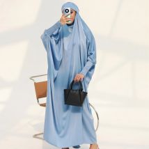 Ramadan Bescheidenheit Gebet Kleid Frauen Jilbabs Kaftan Muslimischen Abayas Raucher Hülse Maxi Kleider Dubai Robe Hijab Islamische Kleidung