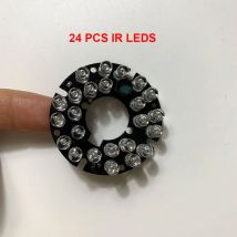 Infrared Light Board 24 LEDs 5mm Infrared IR 60 Degrees Bulb LED Board Infrared 24 x 5 IR LED board for CCTV Fill Light