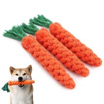 1Pcs Karotte Hund Biss Seil Haustier Hund Spielzeug Sicher Langlebig Geflochtene Biss Hund Kauen Spielzeug Beständig Welpen Molaren Reinigung zähne Baumwolle Seil