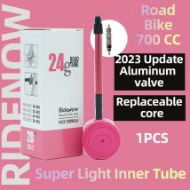 Ridenow 1Pcs 2025 Aluminum Valve Bike Inner Tube Super Light 700C Road Bicycle TPU Tire 65 85mm Length FV Super Light Tube