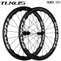 Tukus Aerodynamics Laufradsatz Rennrad Scheibenbremsrad Carbonräder UCI Qualität Wave Wheel Set für Anfänger Fahrradradsätze