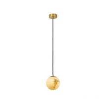 High End Luxury Design Solid Copper Pendant Light, Spanish Marble Hanging Lighting for Bedroom Bedside Kitchen Island Home Decor