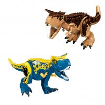 Cinese fai da te giurassico carino dinosauro colonna vertebrale colore predatorio Carnotaurus building block giocattoli educativi per i regali dei bambini
